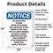 Signmission No Soliciting Please There Is OSHA Notice Sign, Aluminum, 10in W x 14in L, 2PK OS-2PACK-NS-A-1014-V-14837 - alternate 4
